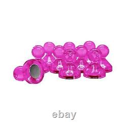 Large Acrylic Push Pin Magnet Pink (20 Packs of 10)