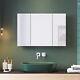 Large Bathroom Mirror Cabinet With Storage Cupboard Stainless Steel Wall Mounted
