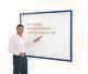 Large Eco-friendly Write-on Drywipe Non-magnetic Whiteboard With Wooden Frame