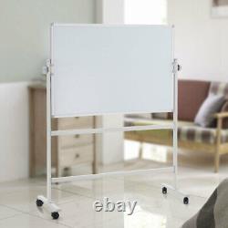 Large Magnetic Whiteboard With Mobile Stand Office School White Board 120x80cm