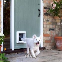 Large Microchip Dog Flap Door Small Breeds Double Lock Magnetic Closure
