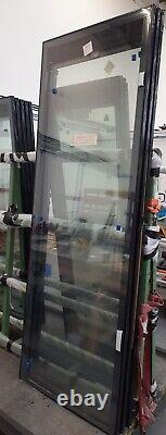 Large Toughened Glass units with Anthracite Magnetic Grey Integral Blinds