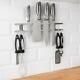 Livivo Magnetic Wall Knife Rack & 6 Hanging Hooks S/steel Kitchen Utensil Holder