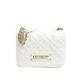 Love Moschino Quilted White Large Crossbody Bag