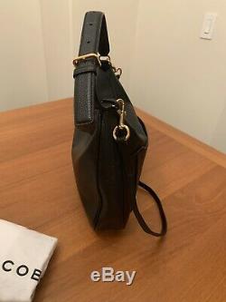 MARC JACOBS Empire City Black Leather Large Convertible Hobo Handbag $475 NEW