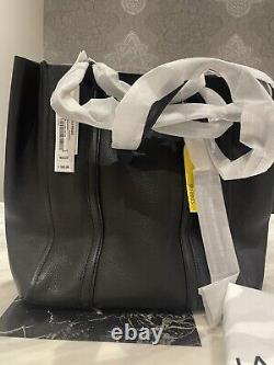 MARC JACOBS The Tag 27 Black Pebbled Leather Tote Bag women handbag shoulder bag