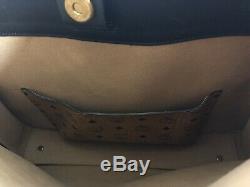 MCM Milla Black Grained Leather Large Hobo Bag $830.00 Missing Shoulder Strap