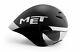 Met Drone Time Trial Aero Cycling Helmet With Magnetic Visor Black/white