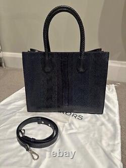 MICHAEL KORS Mercer Large Genuine Snakeskin Bag EXCELLENT CONDITION