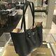 Michael Kors Women Large Shoulder Tote Satchel Purse Bag Handbag Black Leather