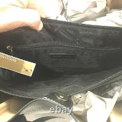 MIchael Kors Women Large Shoulder Tote Satchel Purse Bag Handbag Black Leather