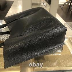 MIchael Kors Women Large Shoulder Tote Satchel Purse Bag Handbag Black Leather
