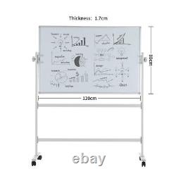 Magnetic Office Home Whiteboard with Metal Stand Large Standing School Board NEW