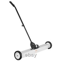 Magnetic Sweeper Large Telescoping Handle Push-Type Magnetic Pick Up Sweeper