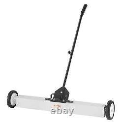 Magnetic Sweeper Large Telescoping Handle Push-Type Magnetic Pick Up Sweeper