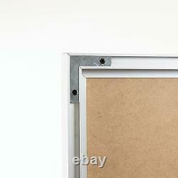 Magnetic Whiteboard Extra Large 119 x 178 cm Silver Frame Aluminum Dry Erase