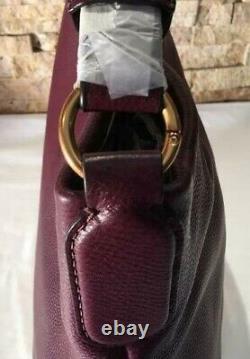 Marc Jacobs New Q Hillier Burgundy Dark Wine Italian Leather Hobo Bag? Nwt