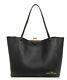 Marc Jacobs The Kiss Lock Large Leather Tote M0016155 Black W Dust Bag Nwt