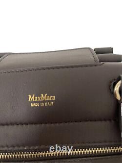 Max mara ladies reverts reversible tote hand/shoulder fur bag in brown