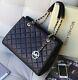 Michael Kors 100% Susannah Bag Black Lamb Leather Quilted Tags New