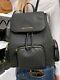 Michael Kors Abbey Large Cargo Backpack Mk Signature Pvc Leather Black