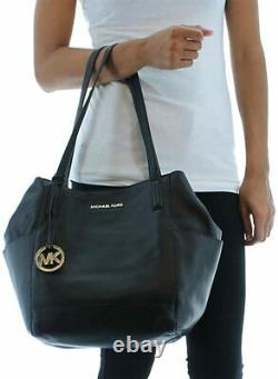 Michael Kors Ashbury Large Black Pebbled Leather Grab Bag, Shoulder Bag