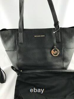 Michael Kors Ashbury Large Black Pebbled Leather Grab Bag, Shoulder Bag