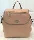 Michael Kors Bedford Zip Large Leather Backpack Purse Bisque Nwt $348