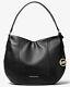 Michael Kors Brooke Large Hobo Leather Shoulder Bag Black