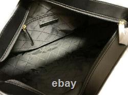 Michael Kors Brooke Large Hobo Leather Shoulder Bag Black