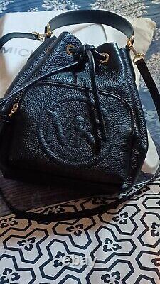 Michael Kors Brynn Black Leather -Designer Handbag