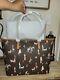Michael Kors Carter Large Open Tote Brown Multi Color Nwt $328