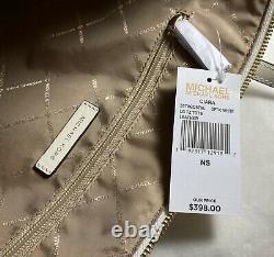 Michael Kors Ciara Large East West Top Zip Tote Saffiano Leather in White