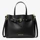 Michael Kors Emilia Large Leather Satchel Bag Black