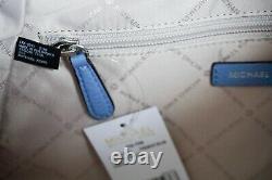 Michael Kors Fulton Hobo Shoulder Pebbled Leather Bag French Blue