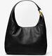 Michael Kors Fulton Large Hobo Shoulder Bag Black Leather 35s0gfth3l Nwt $398