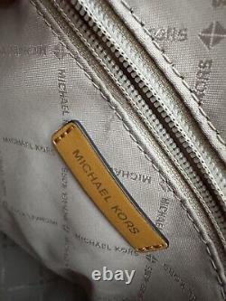 Michael Kors Hope Large Marigold Yellow Saffiano Leather Satchel Messenger Bag