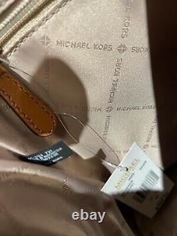 Michael Kors Hope Large Messenger Satchel Bag Mk Signature Brown