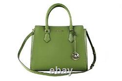 Michael Kors Hope Leather Large Evergreen Satchel Bag Crossbody Handbag Purse