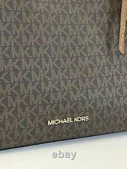 Michael Kors Joan Large Slouchy Shoulder Bag Hobo Totw Mk Brown Signature $428