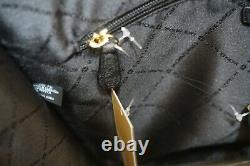 Michael Kors Kenly Large Graphic Logo Tote Satchel Bag Mk White Black