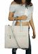 Michael Kors Kenly Large Graphic Logo Tote Satchel Shoulder Bag Pvc Mk Signature