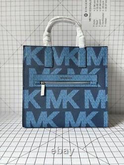 Michael Kors Kenly Large North South Signature Tote MK Crossbody Handbag