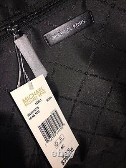 Michael Kors Kenly Large Ns Tote Crossbody Bag Satchel Mk Black Signature Silver