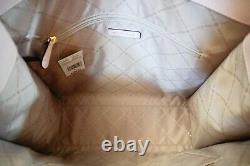 Michael Kors Kenly Large Ns Tote Satchel Bag Pvc Leather Mk Brown Pink