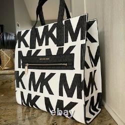 Michael Kors Kenly Large Tote Large MK Print WithCrossbody Strap $398