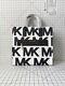 Michael Kors Kenly North South Large Tote Signature Mk Crossbody Bag Black/white
