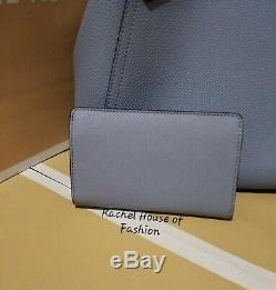 Michael Kors Kimberly Grab Bag Leather Tote and Slim Bifold Wallet Set NWT