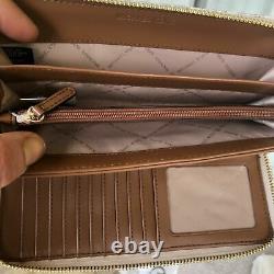 Michael Kors Large Leather Shoulder Tote Handbag Purse Satchel Bag + Long Wallet