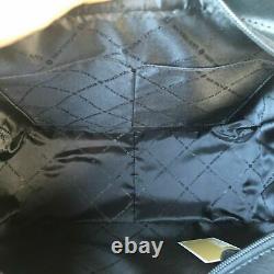 Michael Kors Large Leather Shoulder Tote Purse Satchel Handbag Purse Bag Black